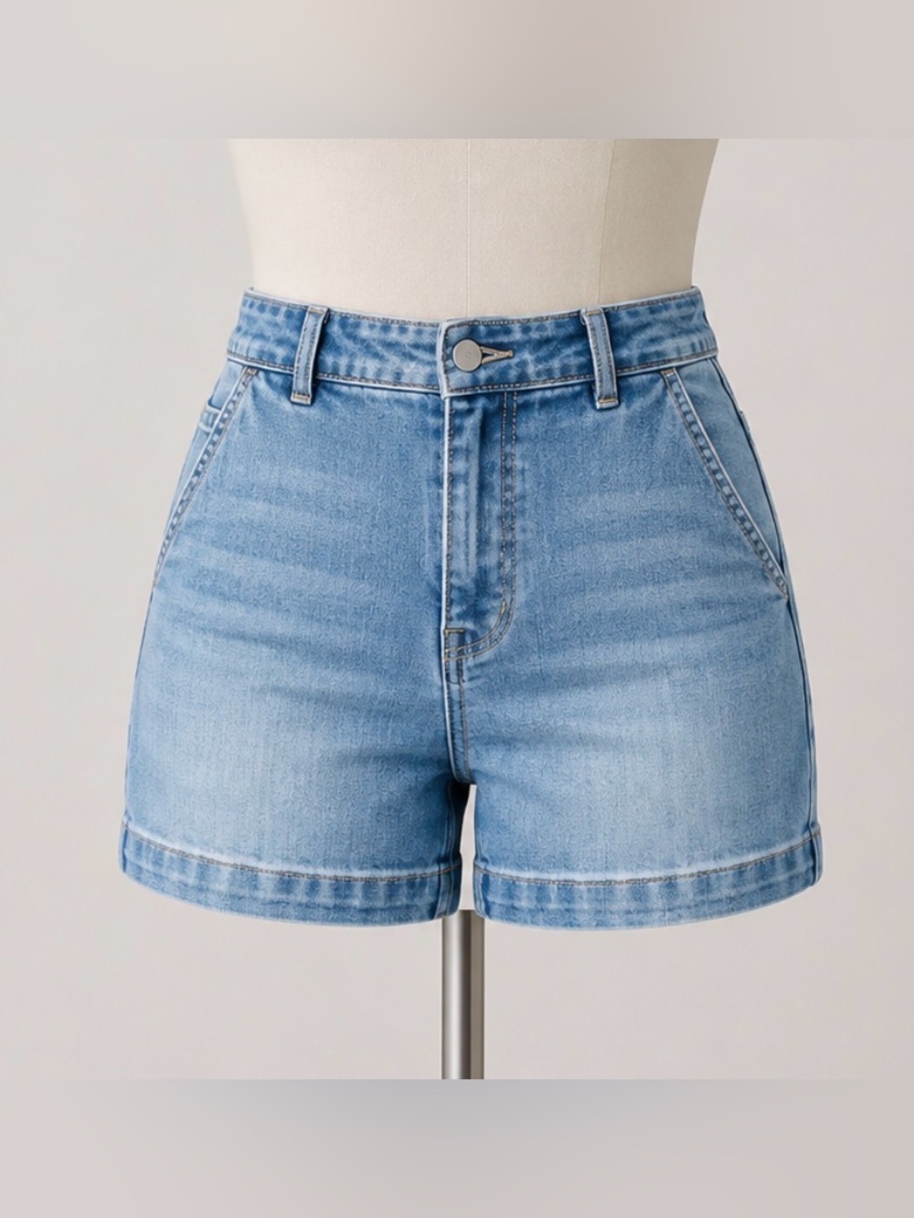 Judy Blue High Rise Tummy Control Denim Trouser Shorts